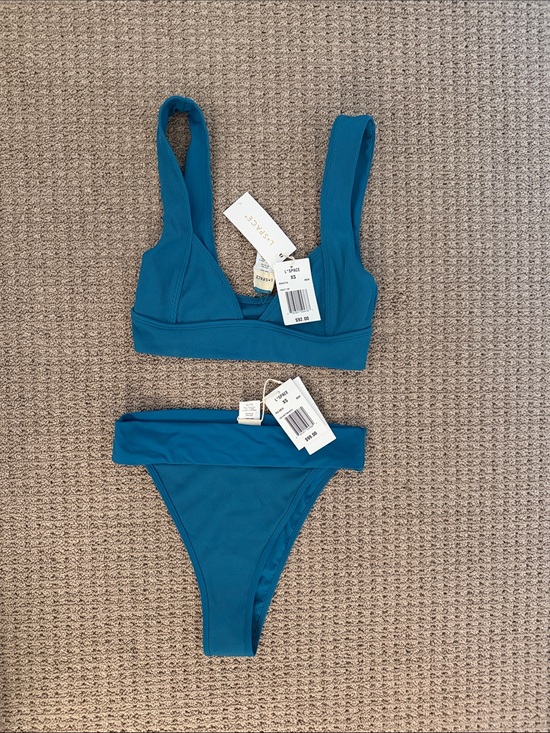 l*space Other - L*Space Teal Ribbed Hailey Top and Lola Bottom - XS